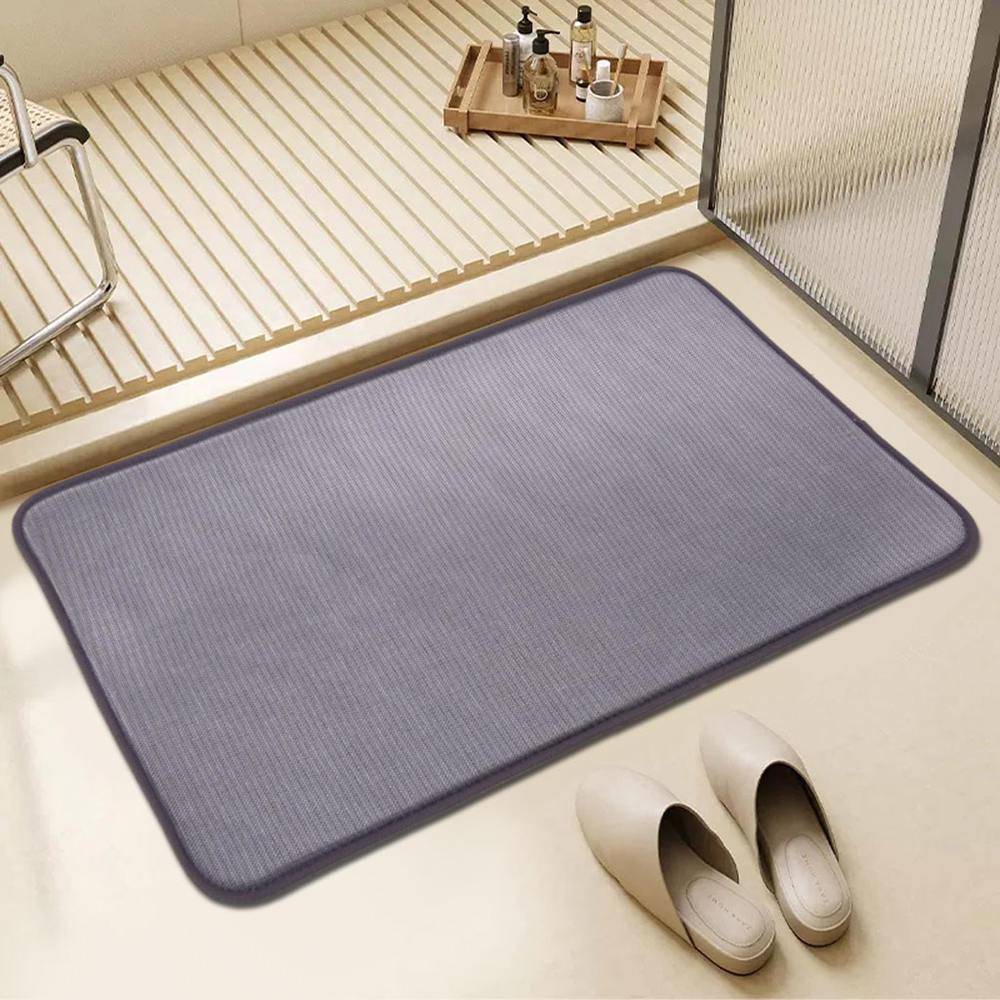 Alfombra de baño sólido de hilo frío