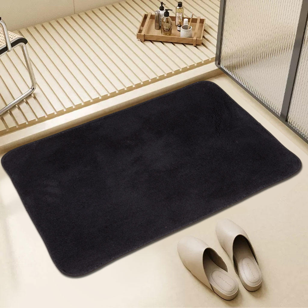 Alfombra de baño de terciopelo de pila larga