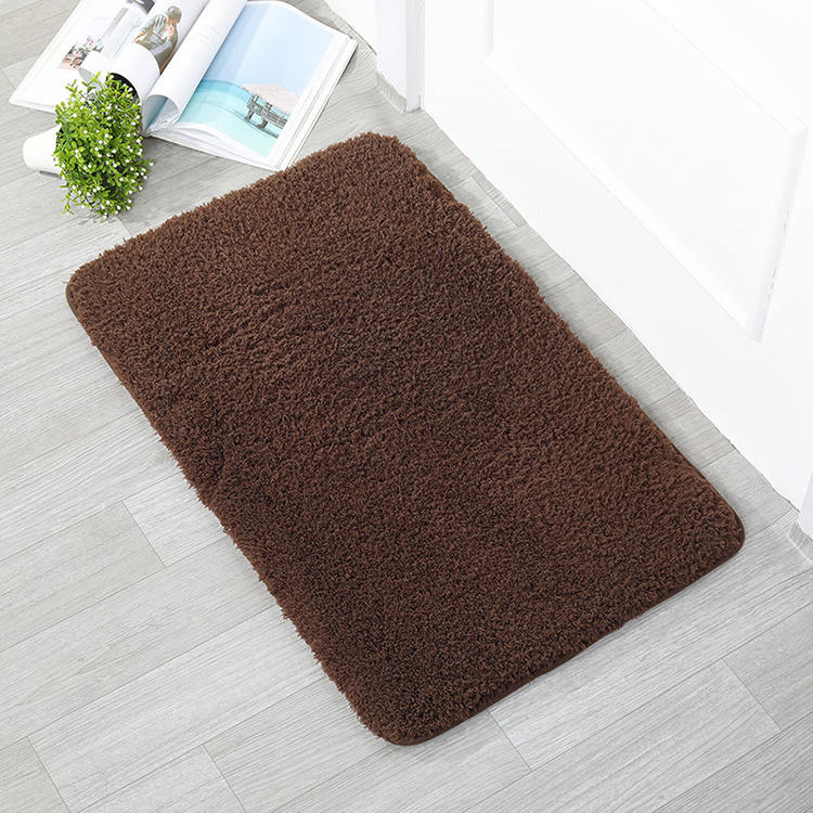 Estera de baño sólido de terciopelo de belleza
