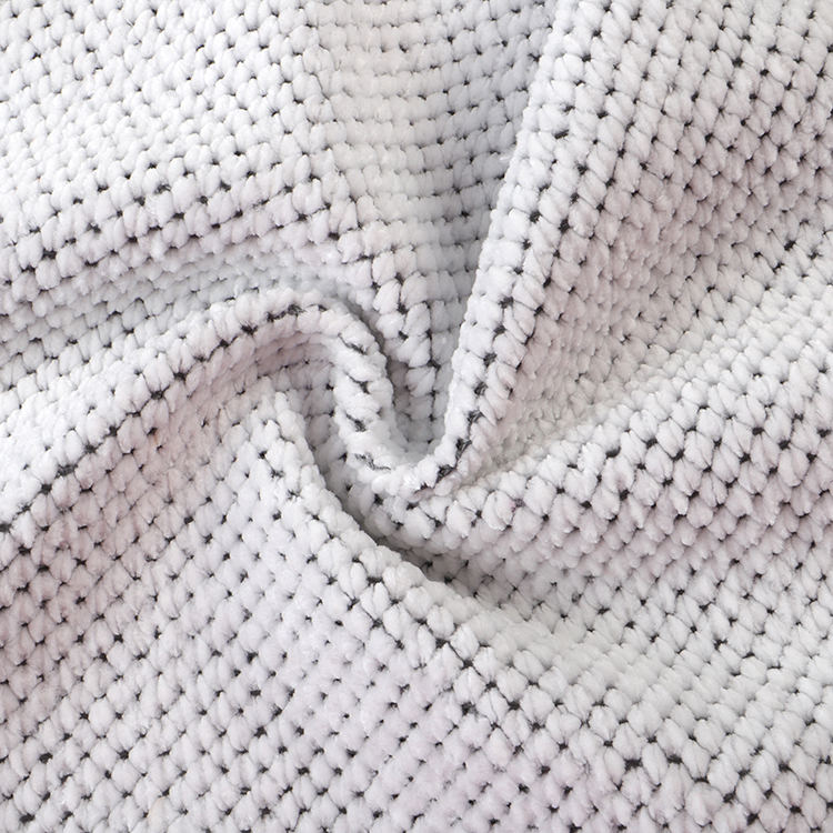 Chenille 1# tela de alfombra de baño fresca