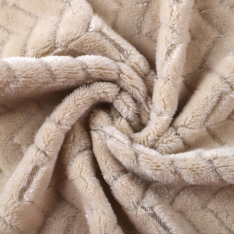 Tela de terciopelo de franela jacquard
